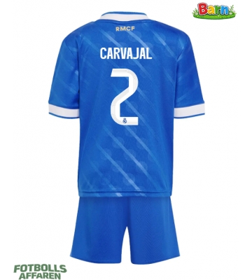 Real Madrid Daniel Carvajal #2 Tredjeställ Barn 2025-26 Kortärmad (+ Korta byxor)